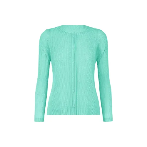 PLEATS PLEASE ISSEY MIYAKE SS25 Knitwear Women's Aqua Blue