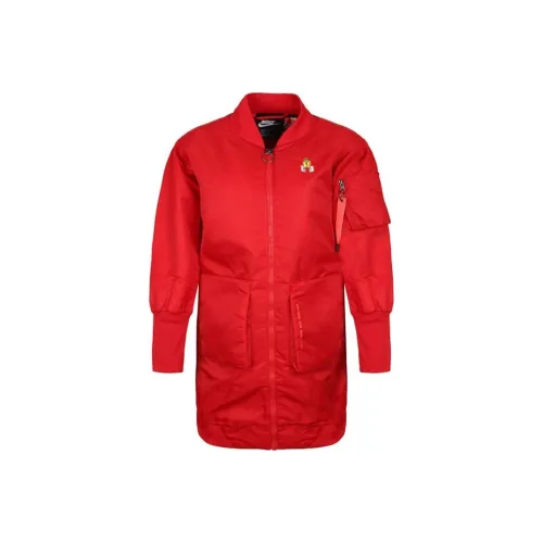 Nike Puffer Jacket Winter Women's Red