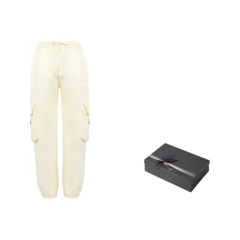 ONOFFON Jogger Casual Pants Unisex Milk White