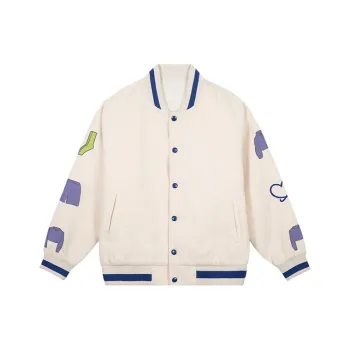 INSANE LASIA Baseball Jacket Unisex Ecru