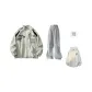 Khaki+Gray Pants (Includes 1 White Gray Sweatshirt)