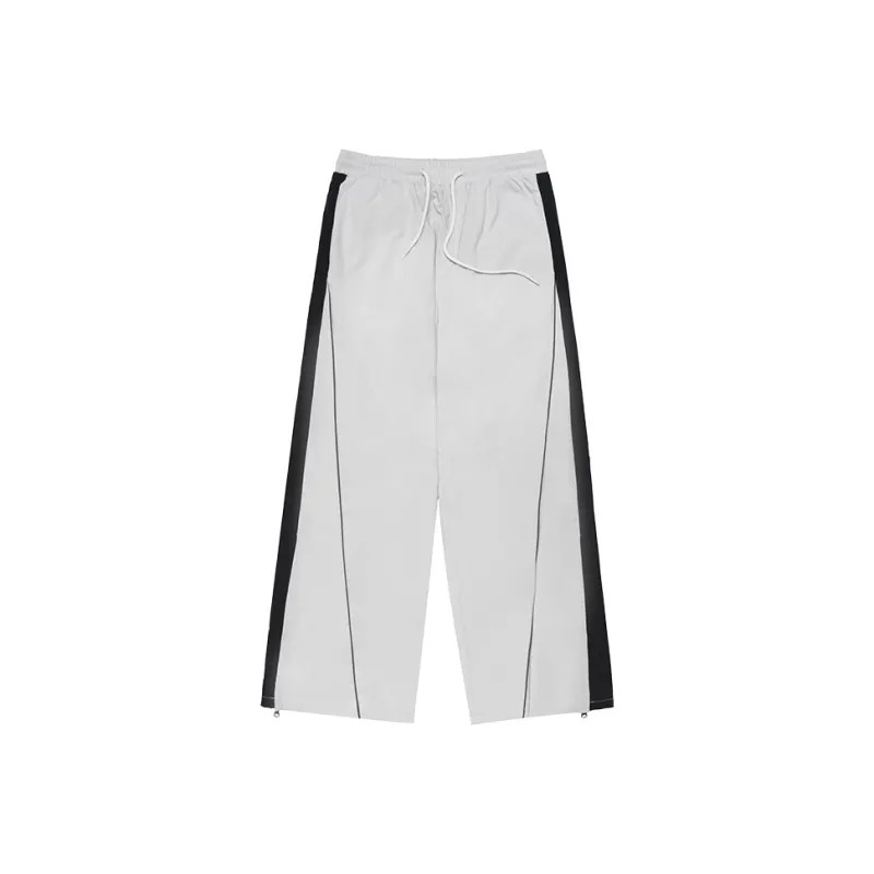 Ahhhing Moderate Casual Pants Unisex Gray-0