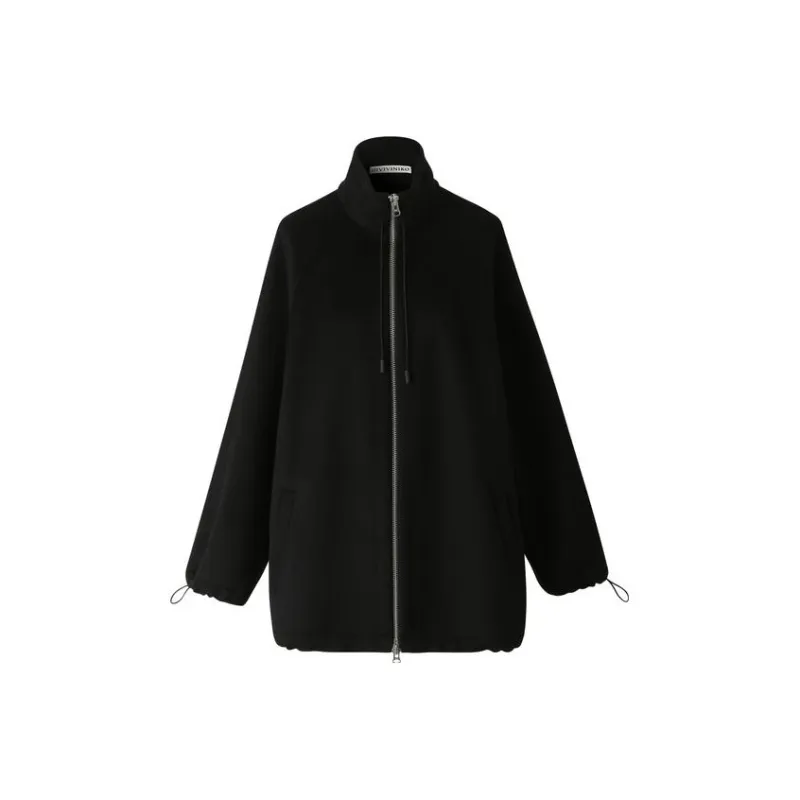 III VIVINIKO Velvet feel Coat Women's Black-0