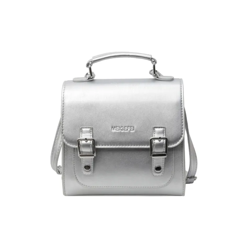 BAODIDAISHU PU Crossbody Bag, Handbag, Backpack Regular Women's Ecru/Silver/Black/Pink-6