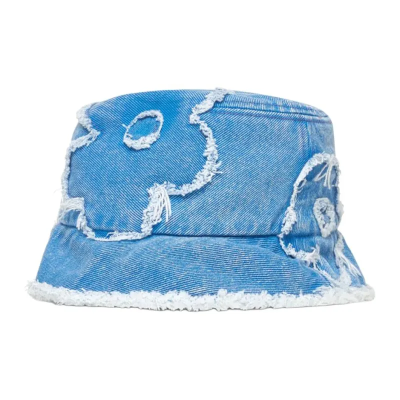 MARNI Distressed Detailed Denim Hat-2