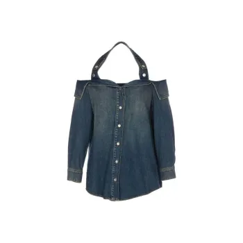 Alexander McQueen Denim Jackets Women's Royal Blue