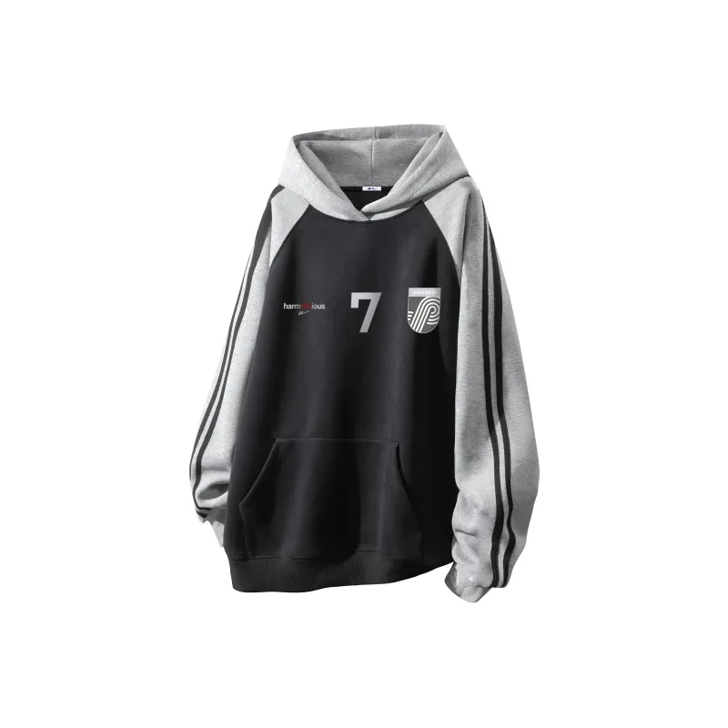 Warrior Sweatshirt Unisex Black White Gray Multicolor-8