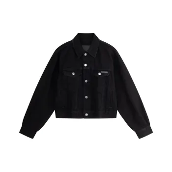 CALVIN KLEIN Denim Jacket Women's Denim Black