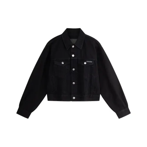 CALVIN KLEIN Denim Jacket Women's Denim Black