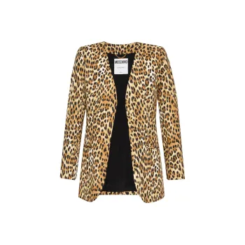 MOSCHINO Leopard Print Blazer