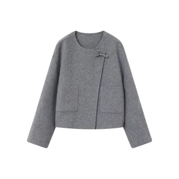 THE SEA LIFE Cropped Coat Women's Cloudy Gray