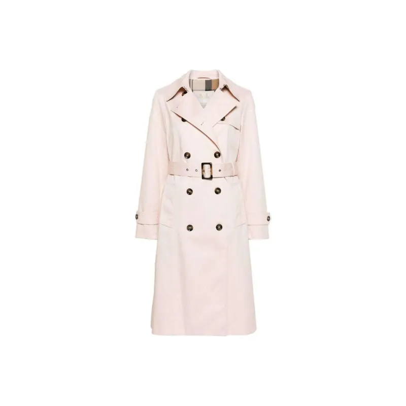 BARBOUR SS24 Trench Coat Women's Light Pink-0