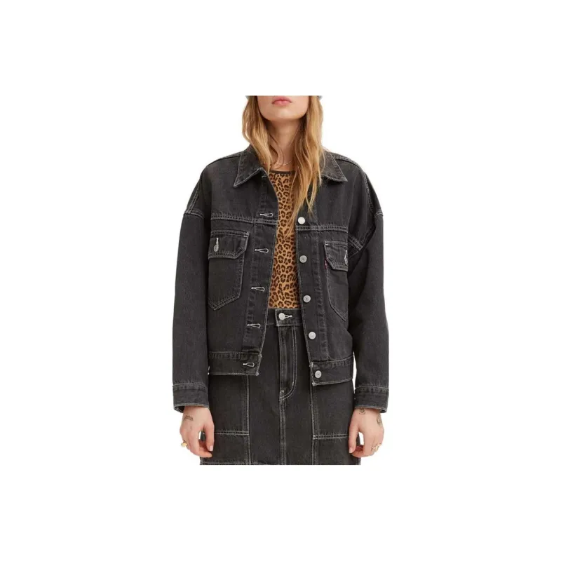 Levis Denim Jackets Women's Black-0