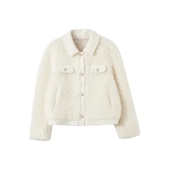 XIANGYING Furs Women's Beige