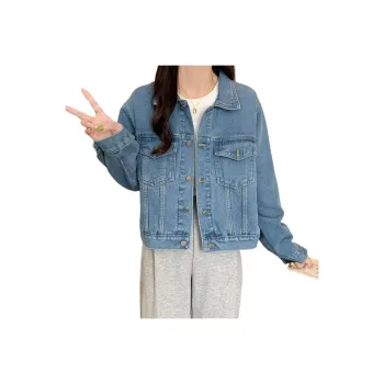 JEANSWEST Denim Jacket Women's Light Blue