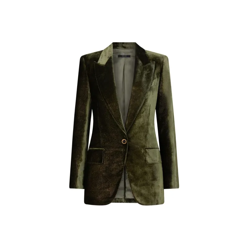 TOM FORD Single-breasted Velvet Blazer-0