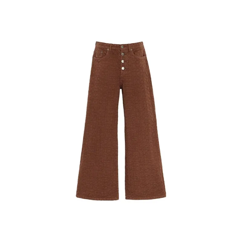 COACH Casual Pants Women's Brown-0
