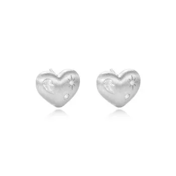 KwOnline S925 Silver Stud Earrings Women's