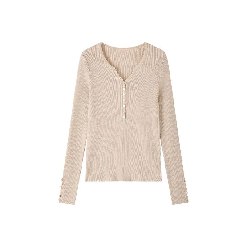 INSUN Knitwear Women's Apricot-0
