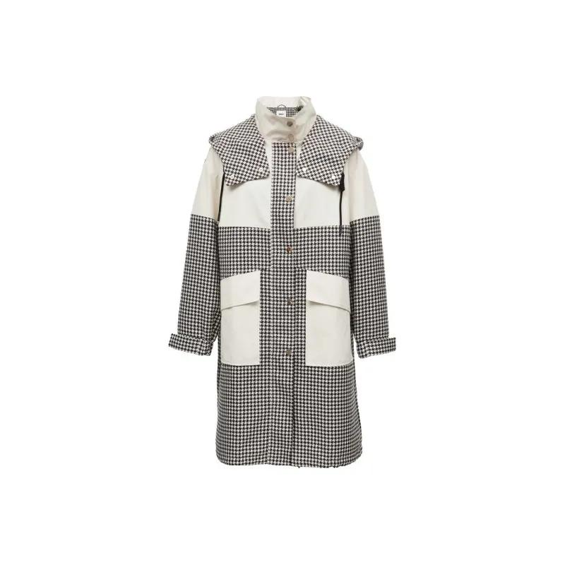 ONLY Trench Coats Women's H21 Yula Houndstooth RARA HOUNDSTOOTH-0