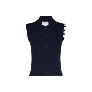 THOM BROWNE 4 Bar Cropped Vest