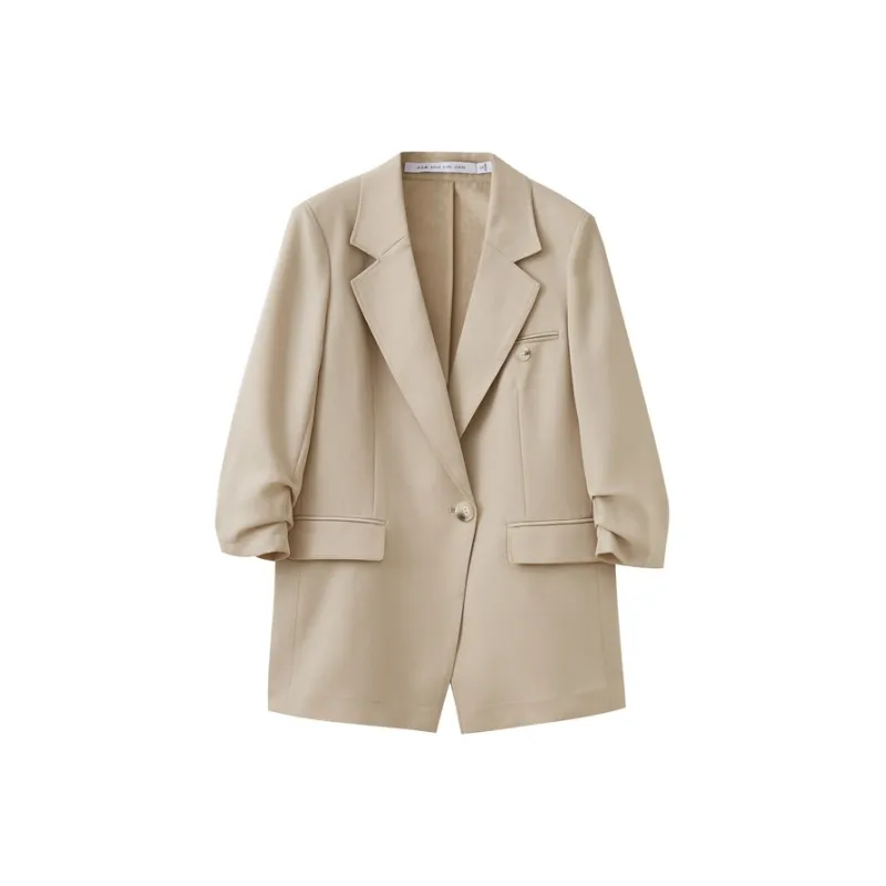 SHUIYUNJIAN Business Suit Women's Light Khaki-0
