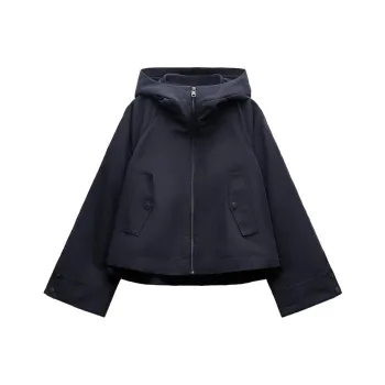 ZARA Parka Coats Women's Blue