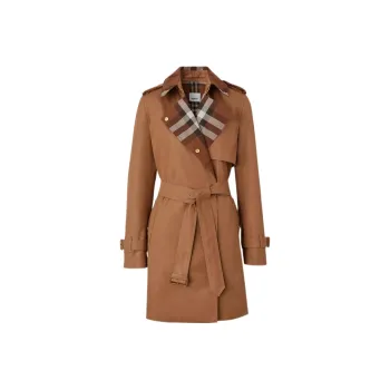 Burberry Trench Coats Women's Dark Brown
