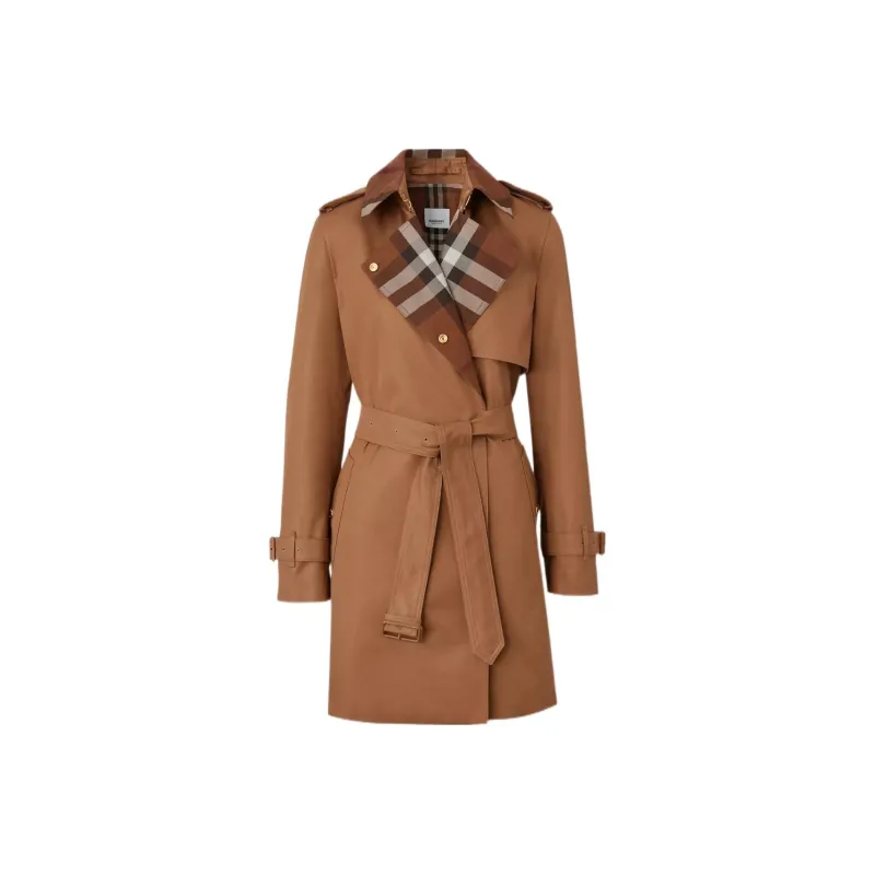 Burberry Trench Coats Women's Dark Brown-0