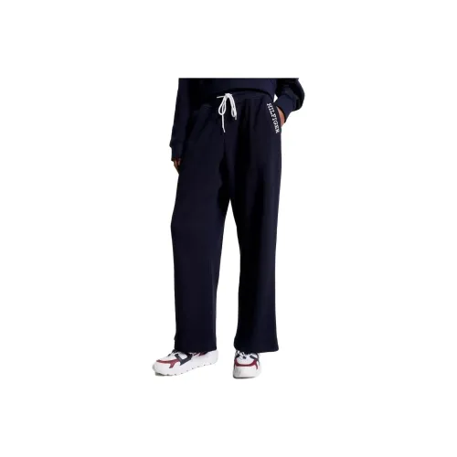 Tommy Hilfiger Embroidered Monotype t-shirt Pant Sleepwear Desert Sky Casual Pants Women's Navy