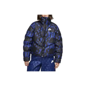 Nike Puffer Jacket Women's Blue Black