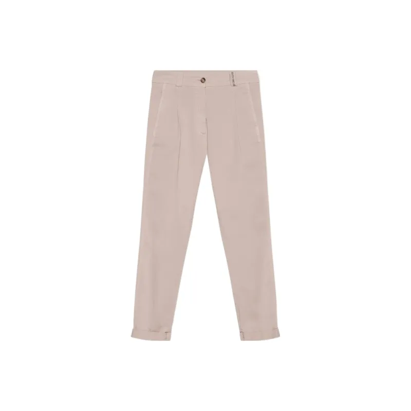 Fabiana Filippi Mid rise Slim cut Trousers-0