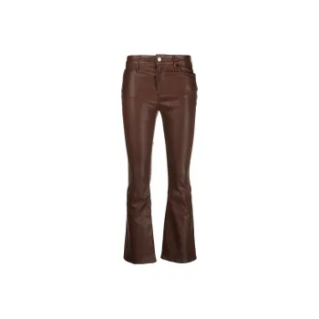 FRAME Flared Leather Trousers