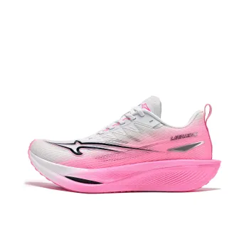 LEBUZHE Low Top Running Shoes Unisex Cherry Blossom White Pink