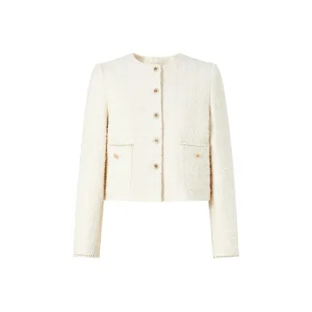 JZ. ANNAKRO Cropped Coat Women's Ecru