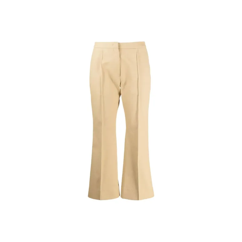 JIL SANDER Knitted Sweatpants Women's Camel Brown-0