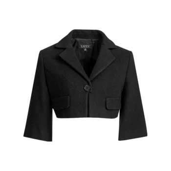 LIZZY Cropped Coats Women's Black