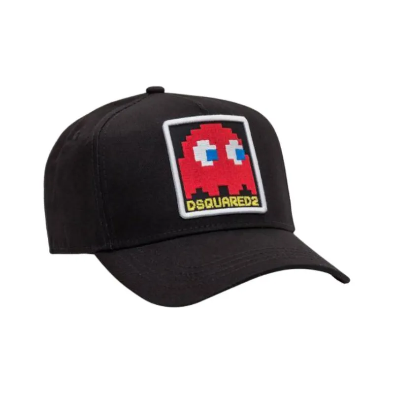 Dsquared2 X Pac Man Logo Embroidered Baseball Cap-3