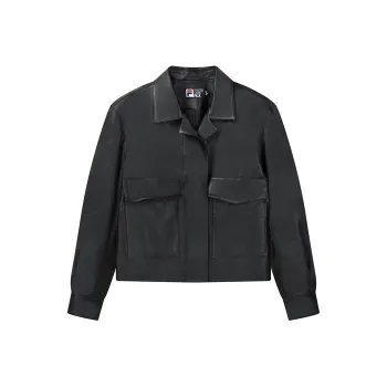 FILA Leather Jackets Women's Black