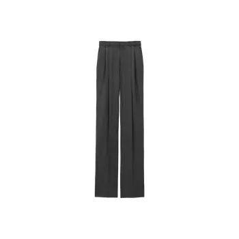 SAINT LAURENT Wide Leg Pant 'Anthracite'