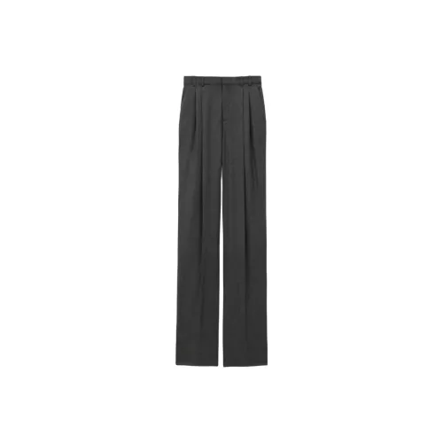SAINT LAURENT Wide Leg Pant 'Anthracite'