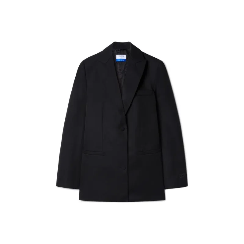 OFF-WHITE Single Breasted Tailored Blazer-0