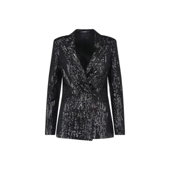 Tagliatore Embellished Double-Breasted Blazer