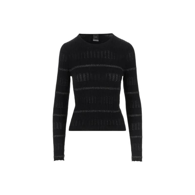 PINKO Crewneck Striped T Shirt-0