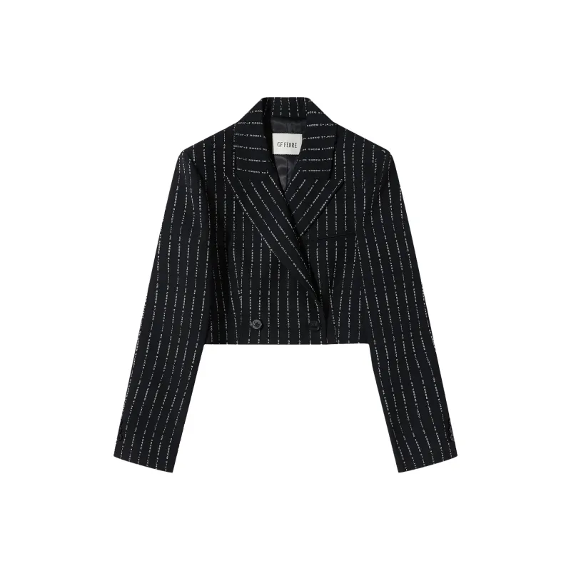 GF Ferré Business Suit Women's Black Floral-0
