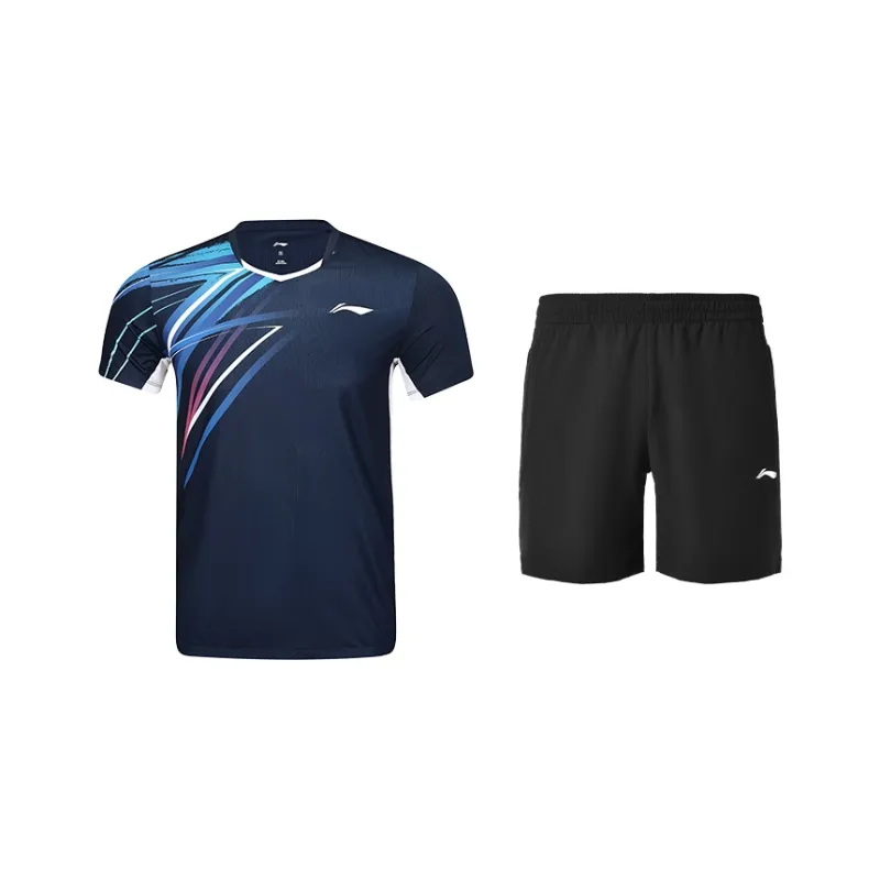 LiNing Casual Sportswear Unisex Blue Black-0