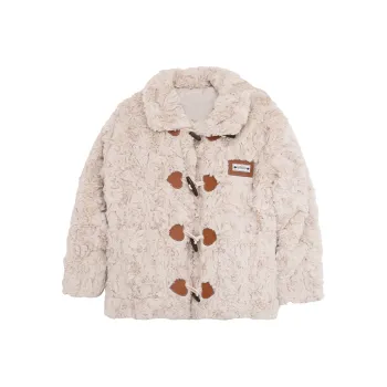 SUNSUNTOWN Velvet feel Coat Women's Apricot