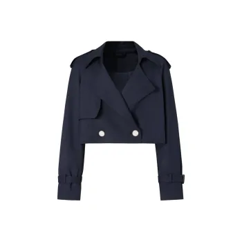 JZ. ANNAKRO Trench Coat Women's Dark Blue