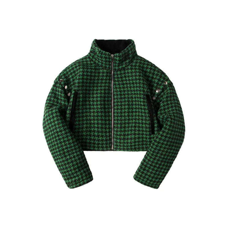 MEETLADY Cropped Coats Women's-4