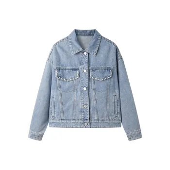 Pit Denim Jacket Women's Light Denim Blue